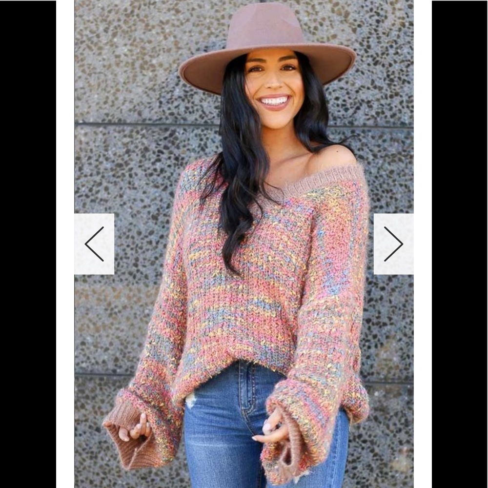 Oversized confetti sweater